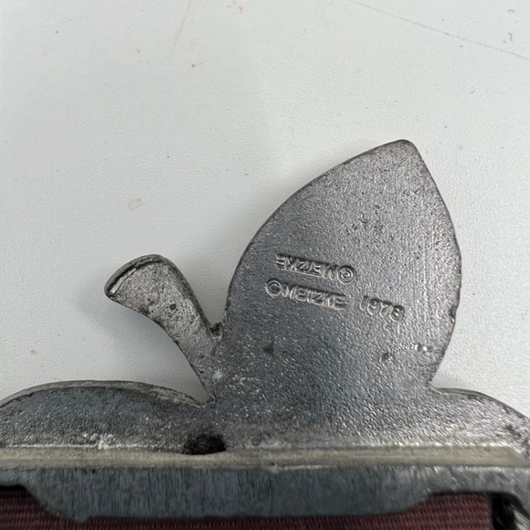 Vintage 'Apple' Design Metzke Pewter Picture Frame - Picture 6 of 11